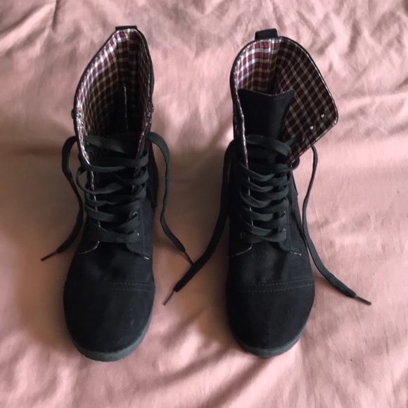 Rue21 Shoes - Black Lace up boots